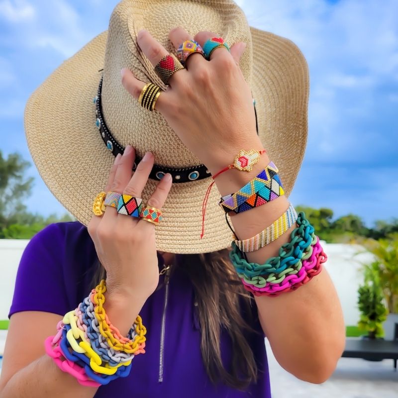 handmade miyuki rings