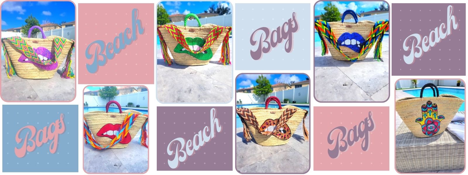 Straw Beach Bags collection Link
