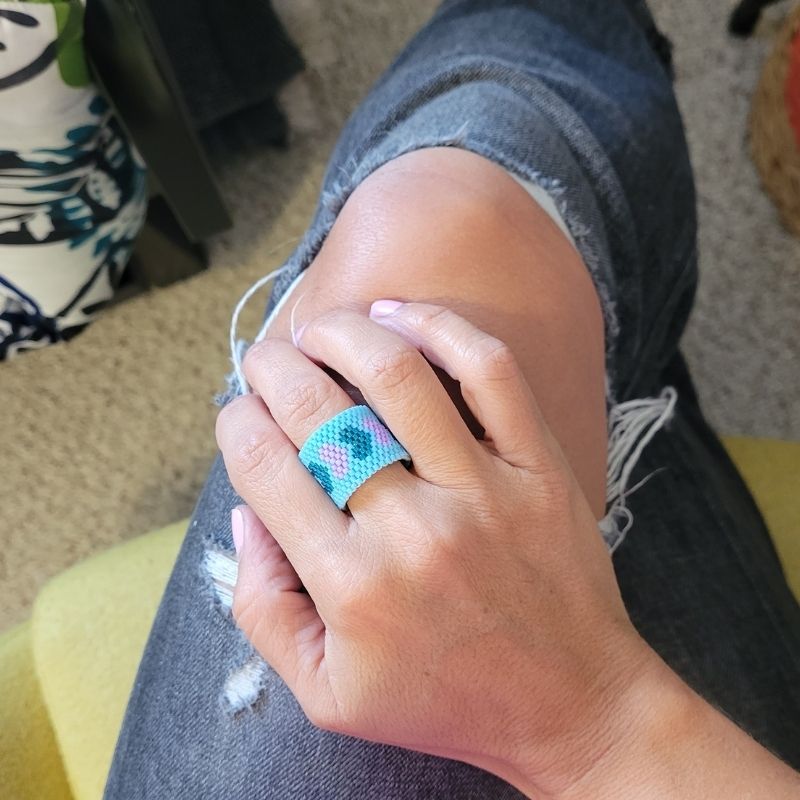 LILAC Adjustable Miyuki Ring