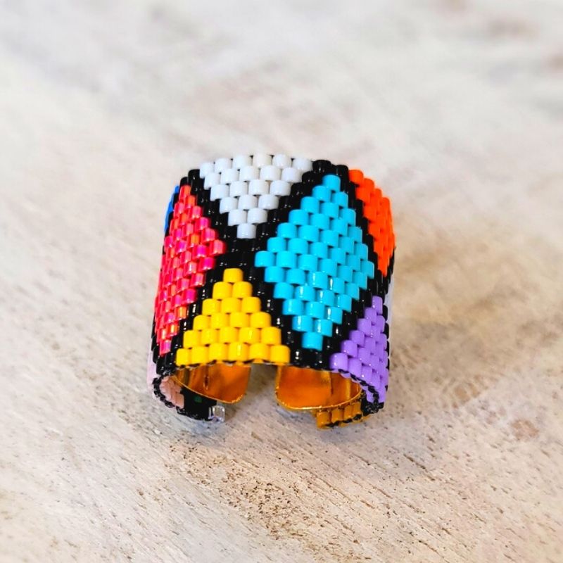 DIAMOND Adjustable Miyuki Ring