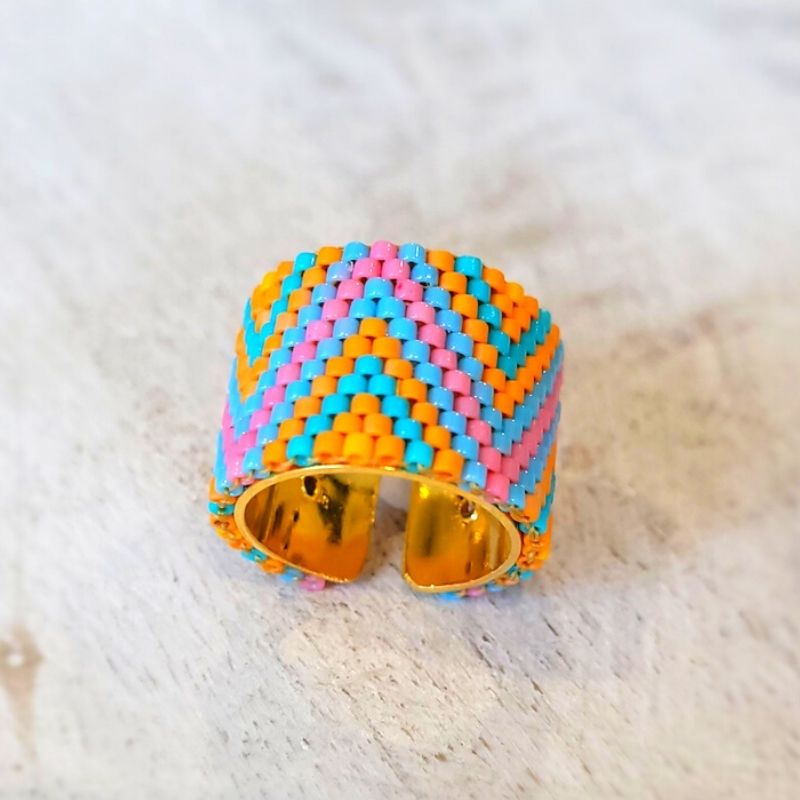 SIGNAL Adjustable Miyuki Ring