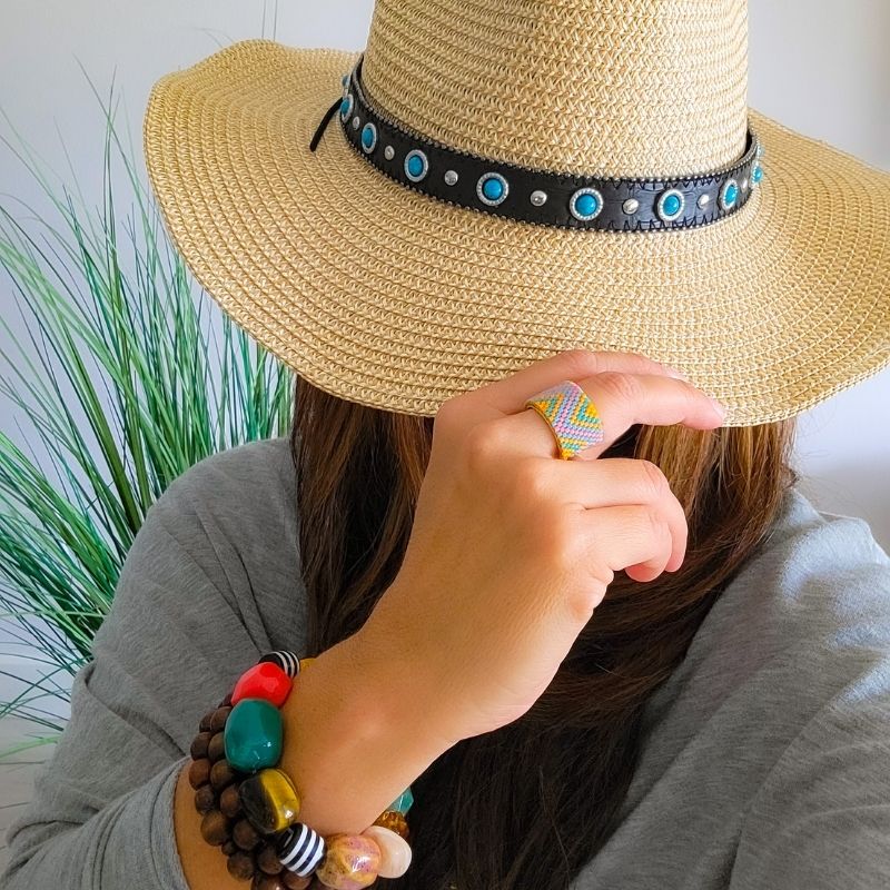 SIGNAL Adjustable Miyuki Ring