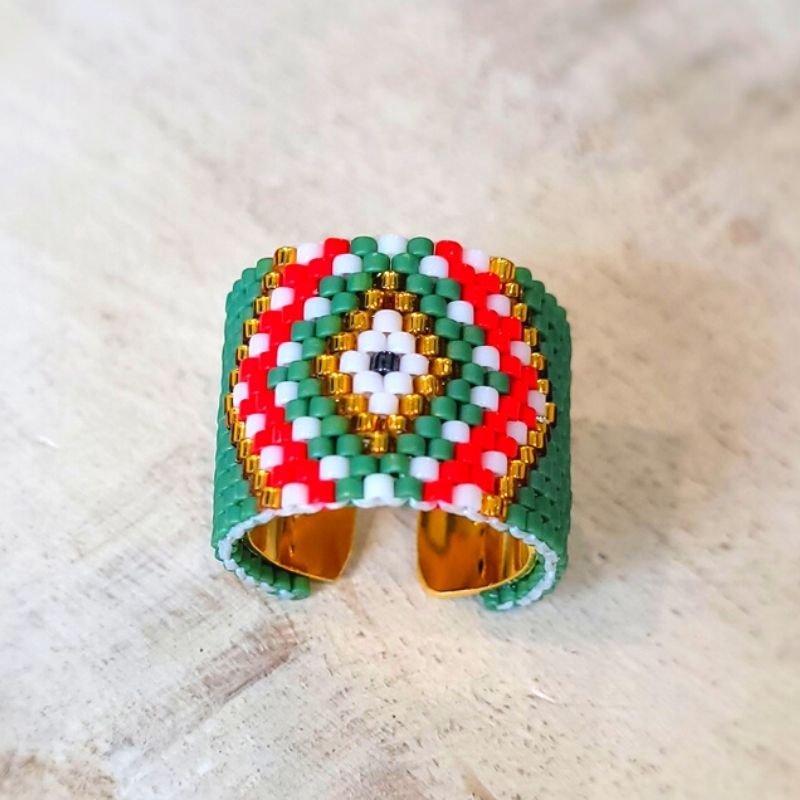 FOREST Adjustable Miyuki Ring