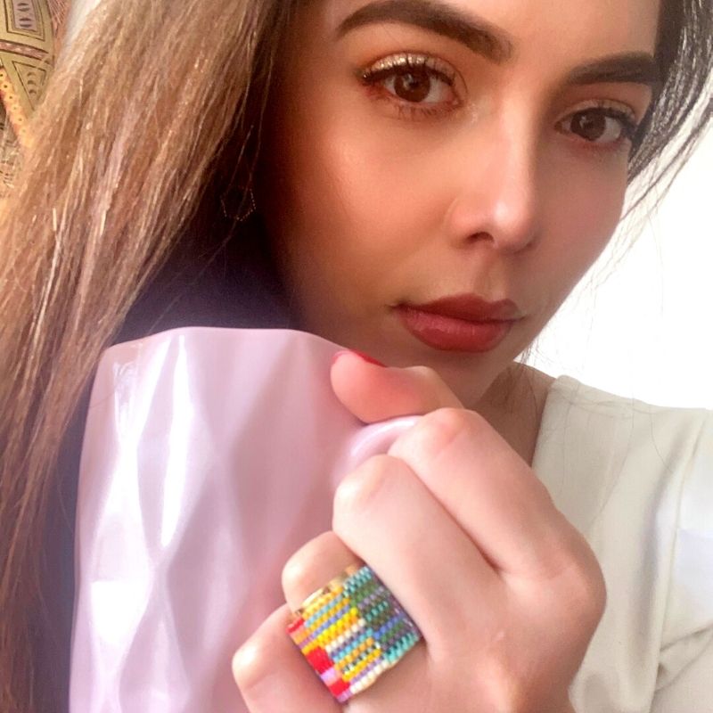 LINES Adjustable Miyuki Ring