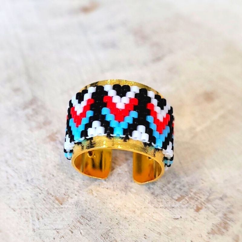 ANGLES Adjustable Miyuki Ring