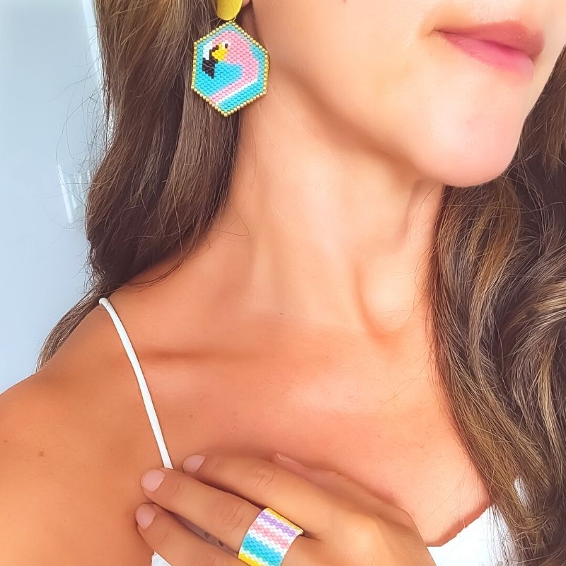 FLAMINGO Miyuki Drop Earring