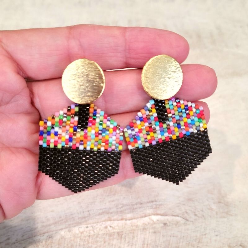 HEXAGON Miyuki Drop Earring