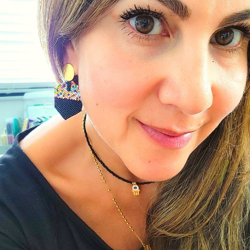 HEXAGON Miyuki Drop Earring