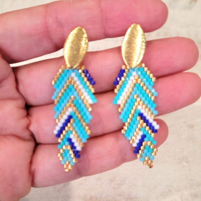 LEAF Miyuki Drop Earring