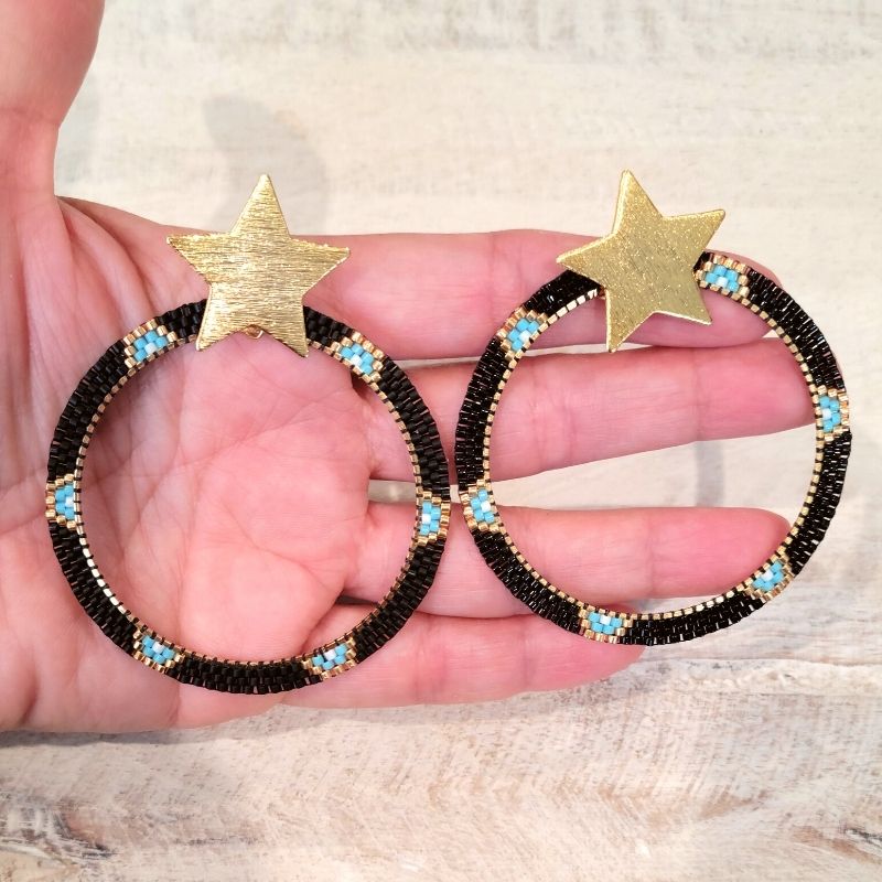 ASTRAL Miyuki Hoop Earring