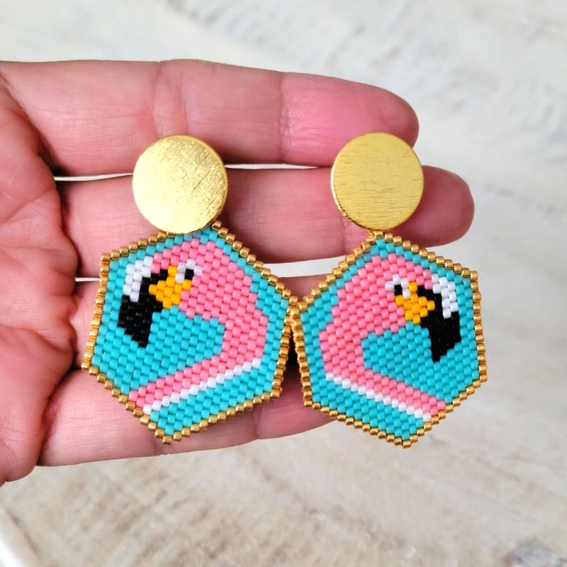 FLAMINGO Miyuki Drop Earring