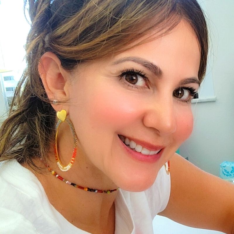 HEART Miyuki Hoop Earring