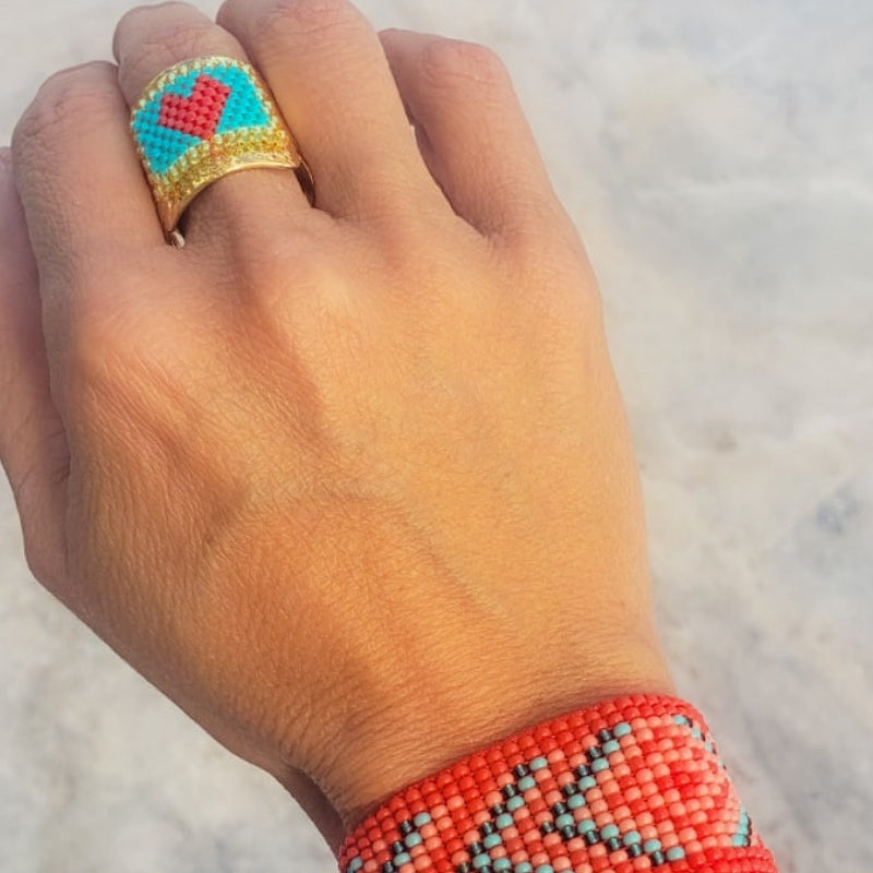 SKY Adjustable Miyuki Ring