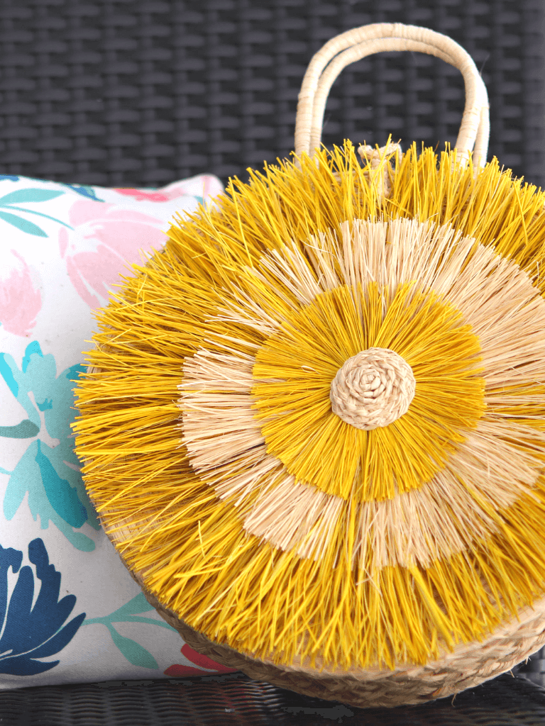 Cocuy Straw Rounded Handbag