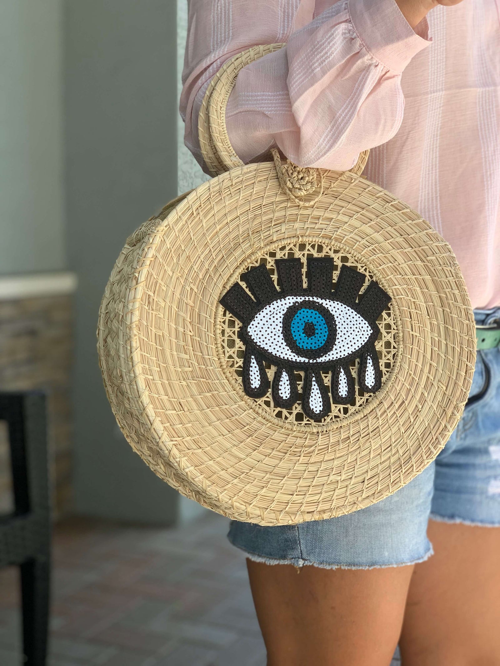 Torra Straw Rounded Handbag